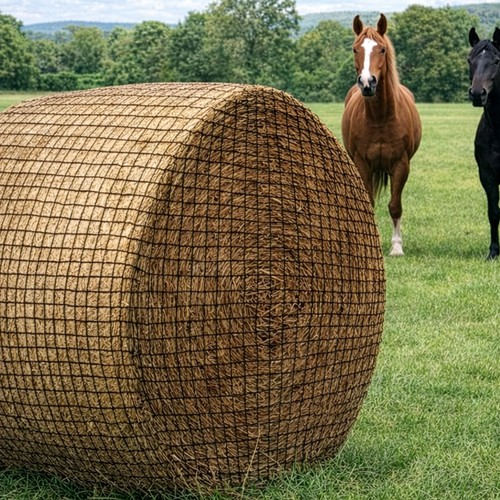 Large hay bale - hay, slow