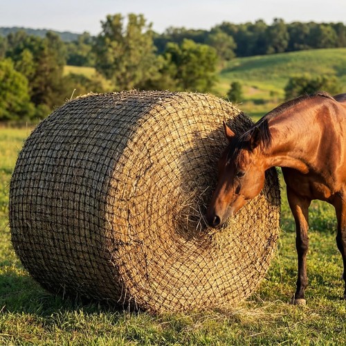 6ft large round - large, bale