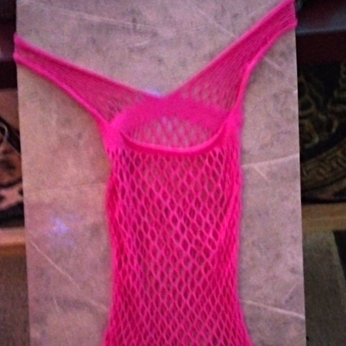 Pink mesh hay net bag - pink, netting